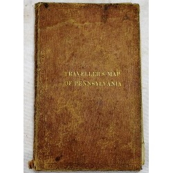 The Tourist's Pocket Map Of Pennsylvania Exhibiting Its Internal Improvements Roads Distances & c.